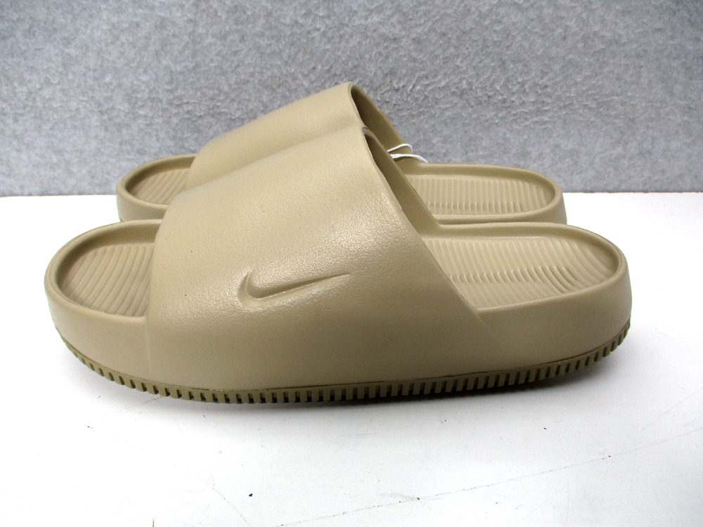 Nike Calm Slide Sandals Womens Sz 10 Mens Sz 9 Khaki Tan/Beige Slides